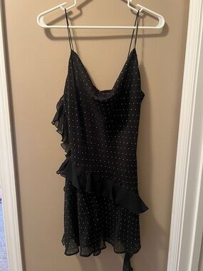 Zara Black Mini Dress with Sparkles Size Medium